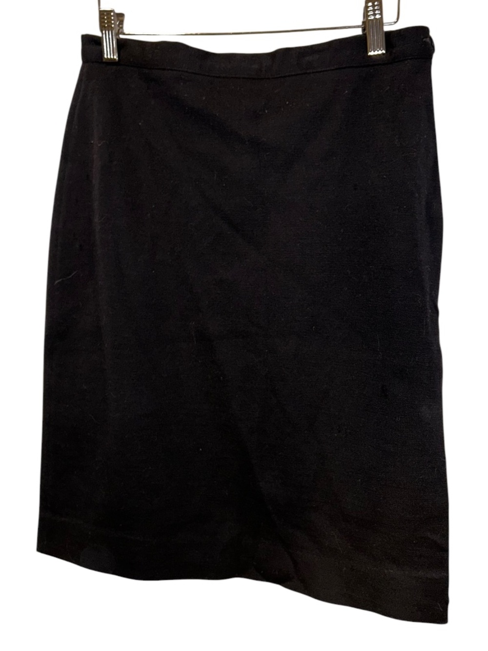 Sonia Rykiel Paris madę FRANCE wool black short straight skirt 29x23" M